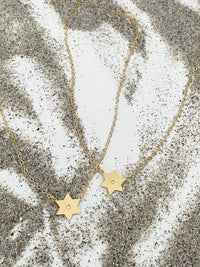 Golda Star of David Diamond Necklace