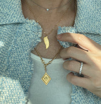 Wing Initial Necklace