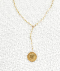 Vesta Multiple Initials Medallion Lariat