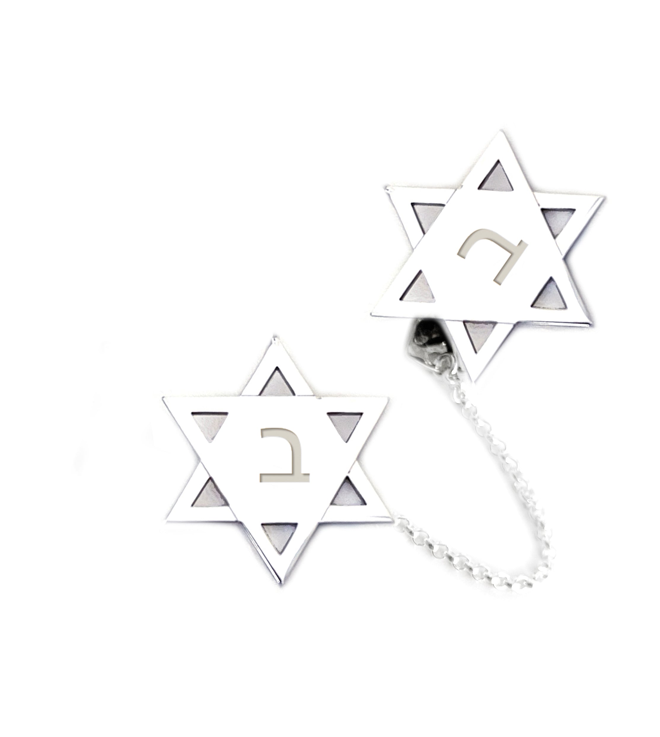 Michael Personalized Star of David Tallit Clips