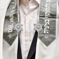Chai Star of david Tallit Clips