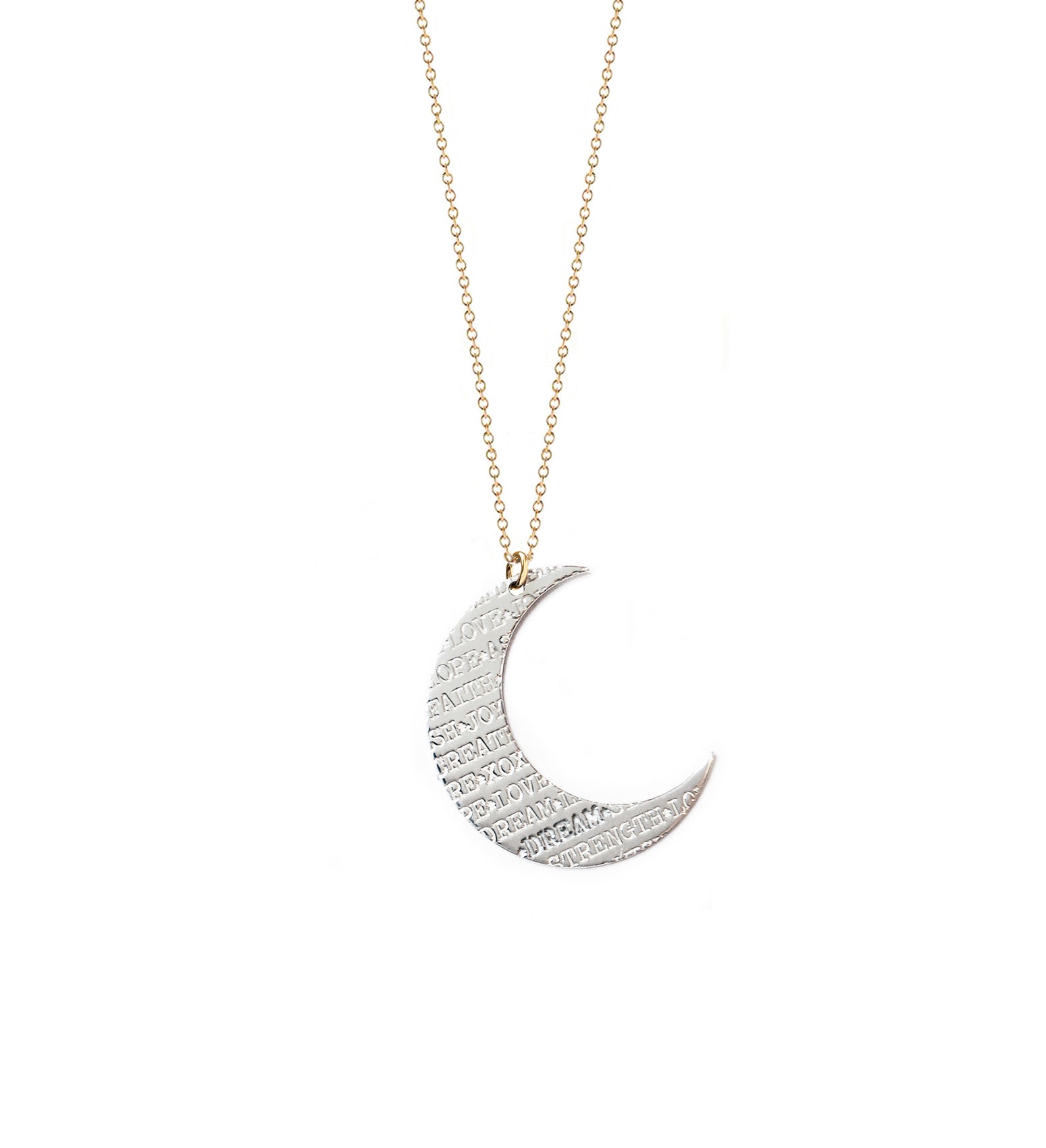 Inspirations Crescent Moon Necklace