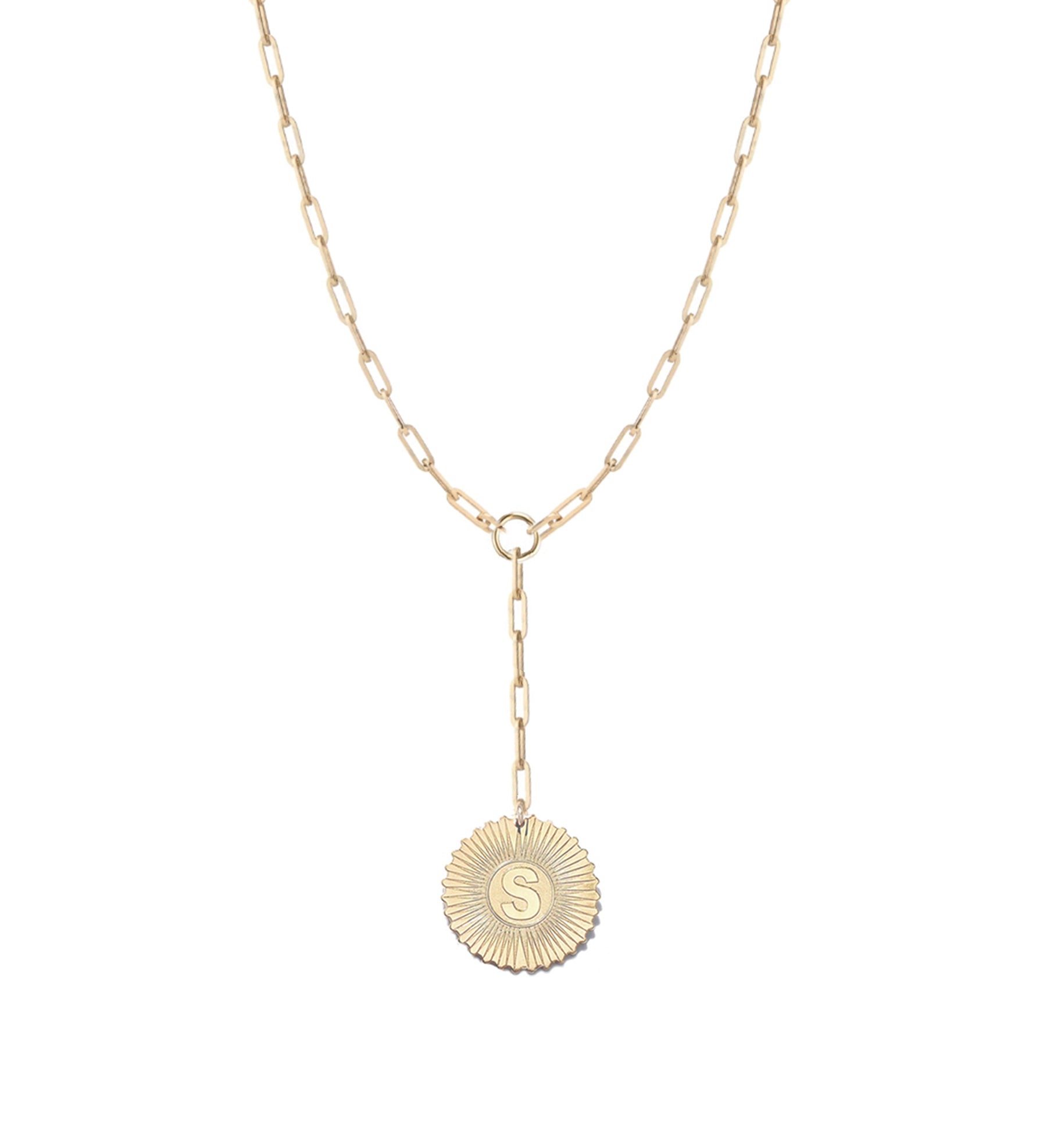 Vesta Multiple Initials Medallion Lariat