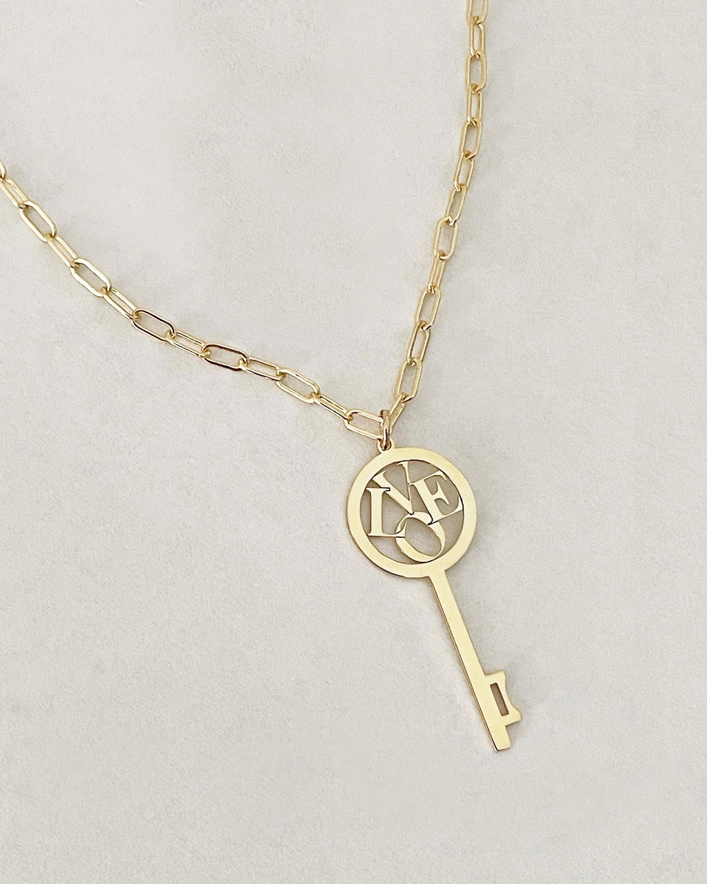 Alma Love Key Necklace