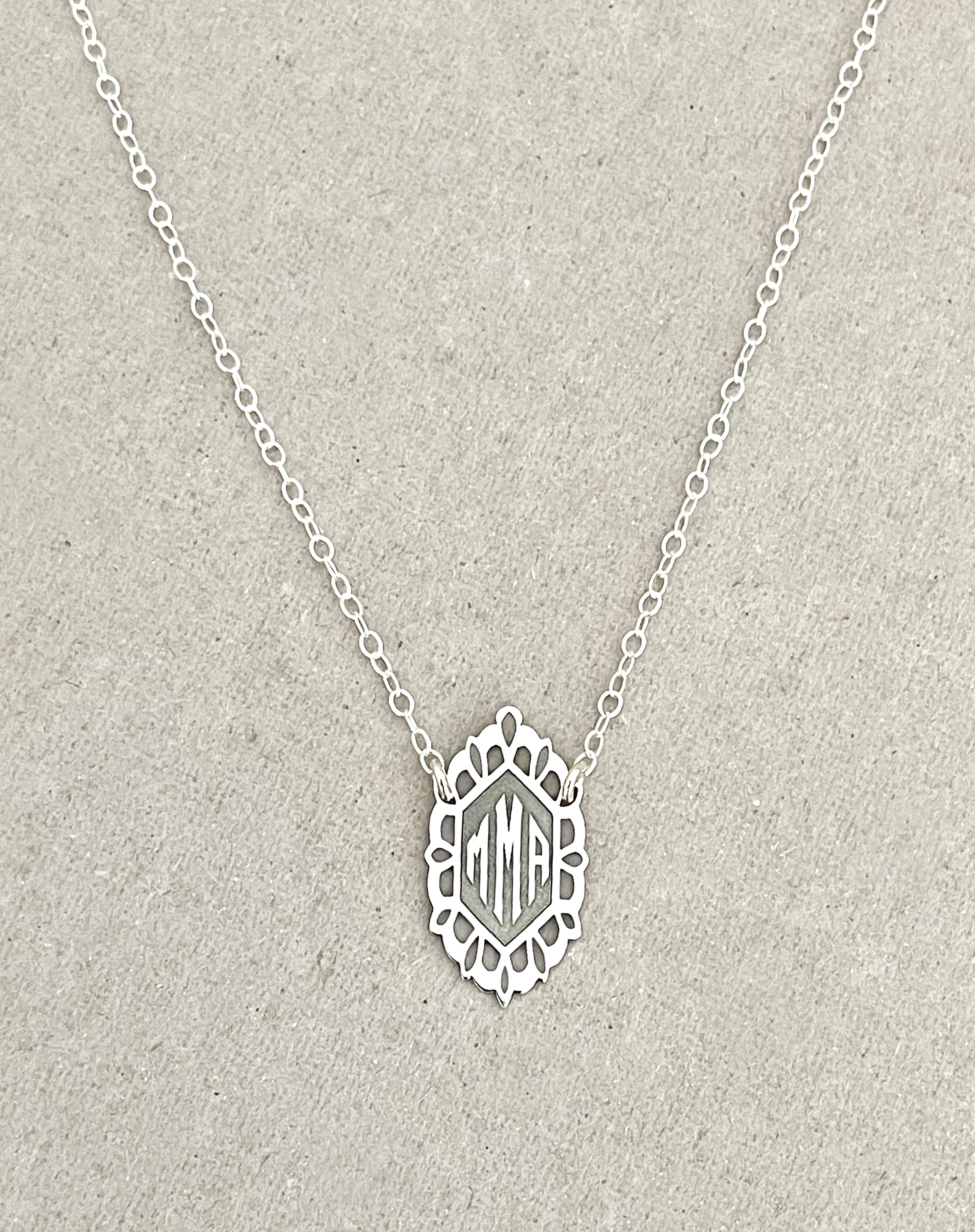Filigree Monogram Necklace