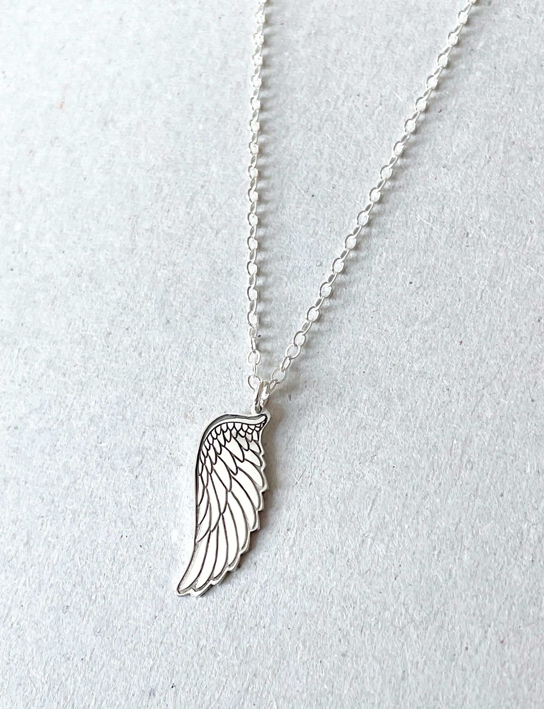 Wing Initial Necklace