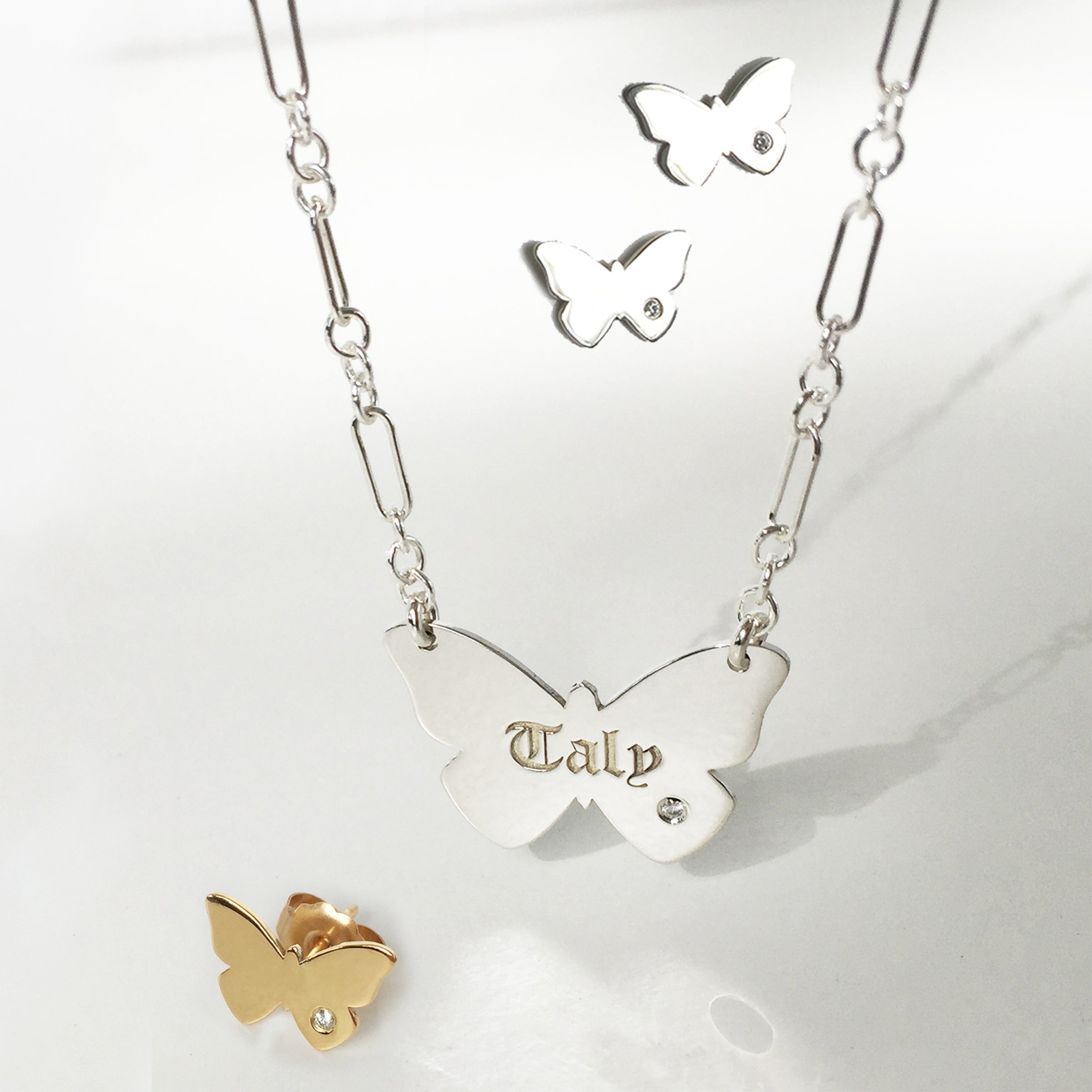 Butterfly Diamond Earrings
