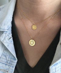 Initial Medallion Necklace
