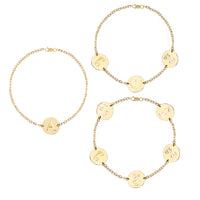 Sandy Personalized Initial Disc Bracelet | Anklet