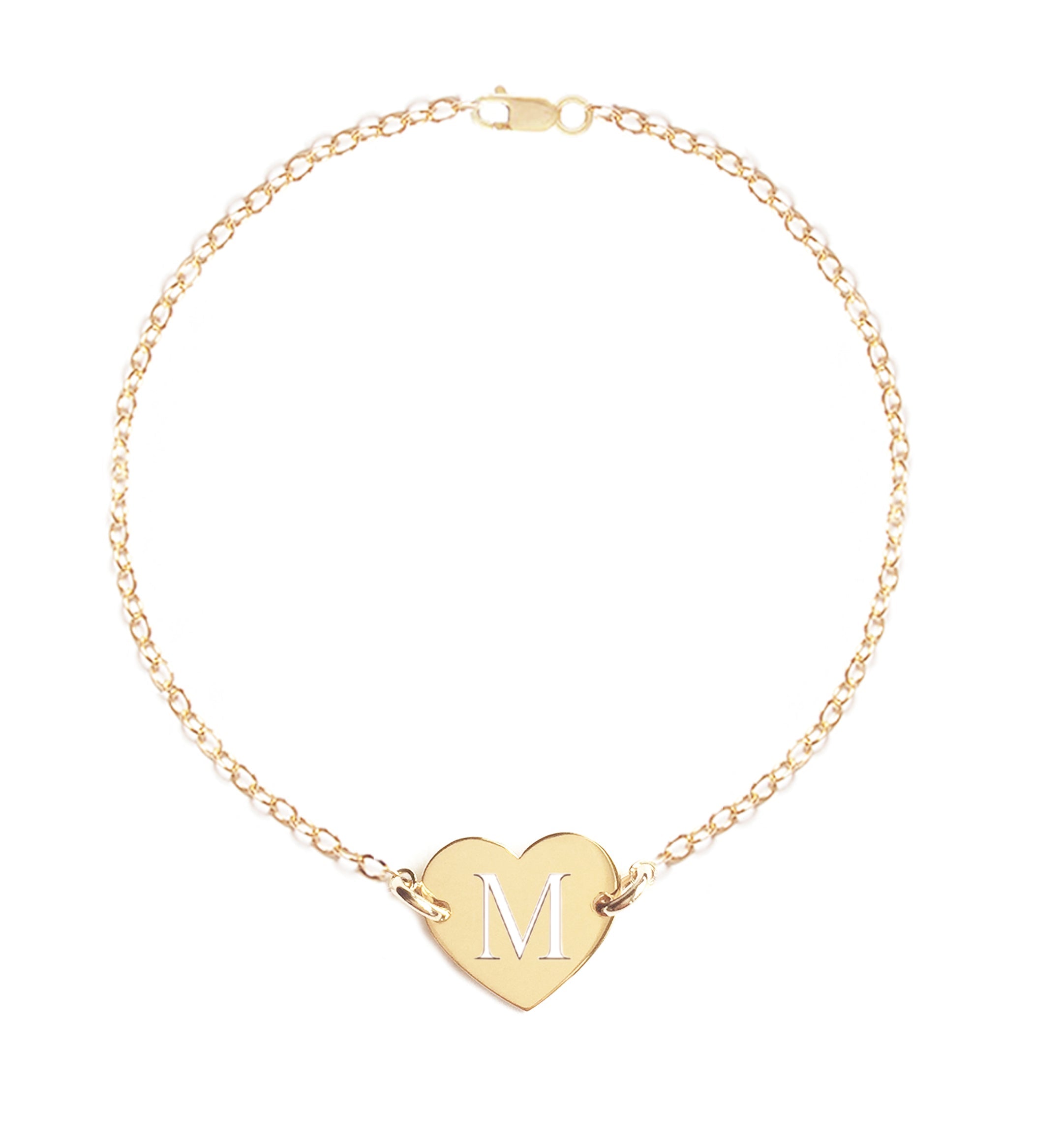 Venus Initial Heart Bracelet
