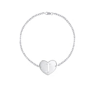 Venus Initial Heart Bracelet