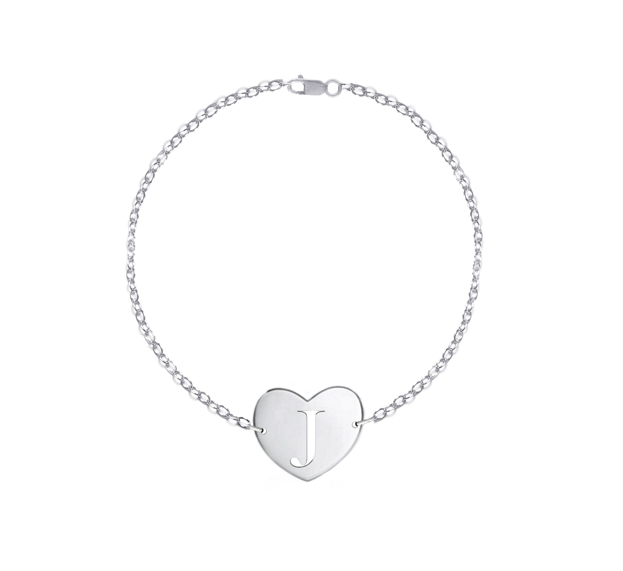 Venus Initial Heart Bracelet