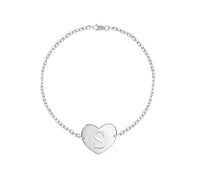 Venus Initial Heart Bracelet