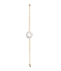 Aya Initial Personalized Token Bracelet