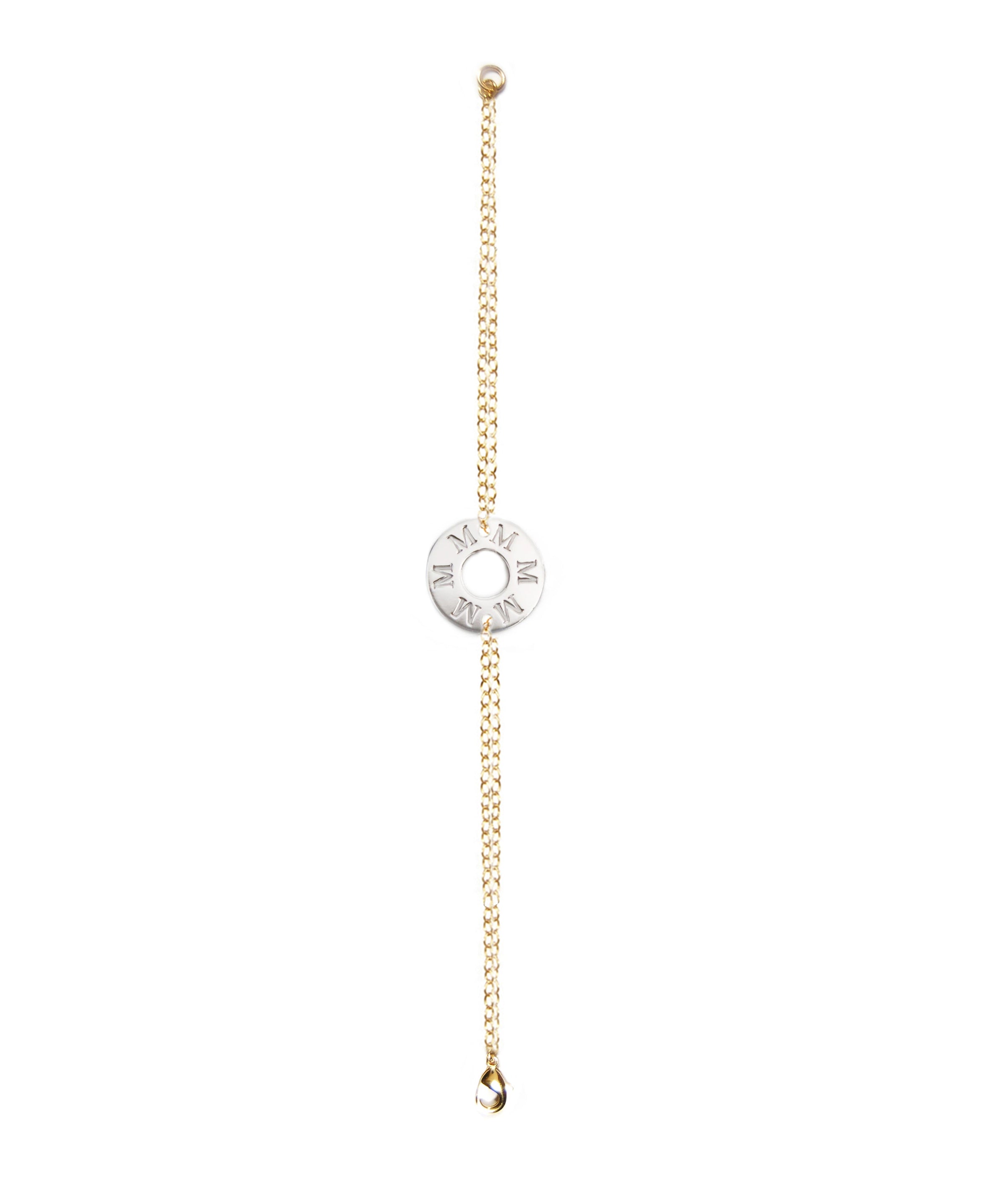 Aya Initial Personalized Token Bracelet