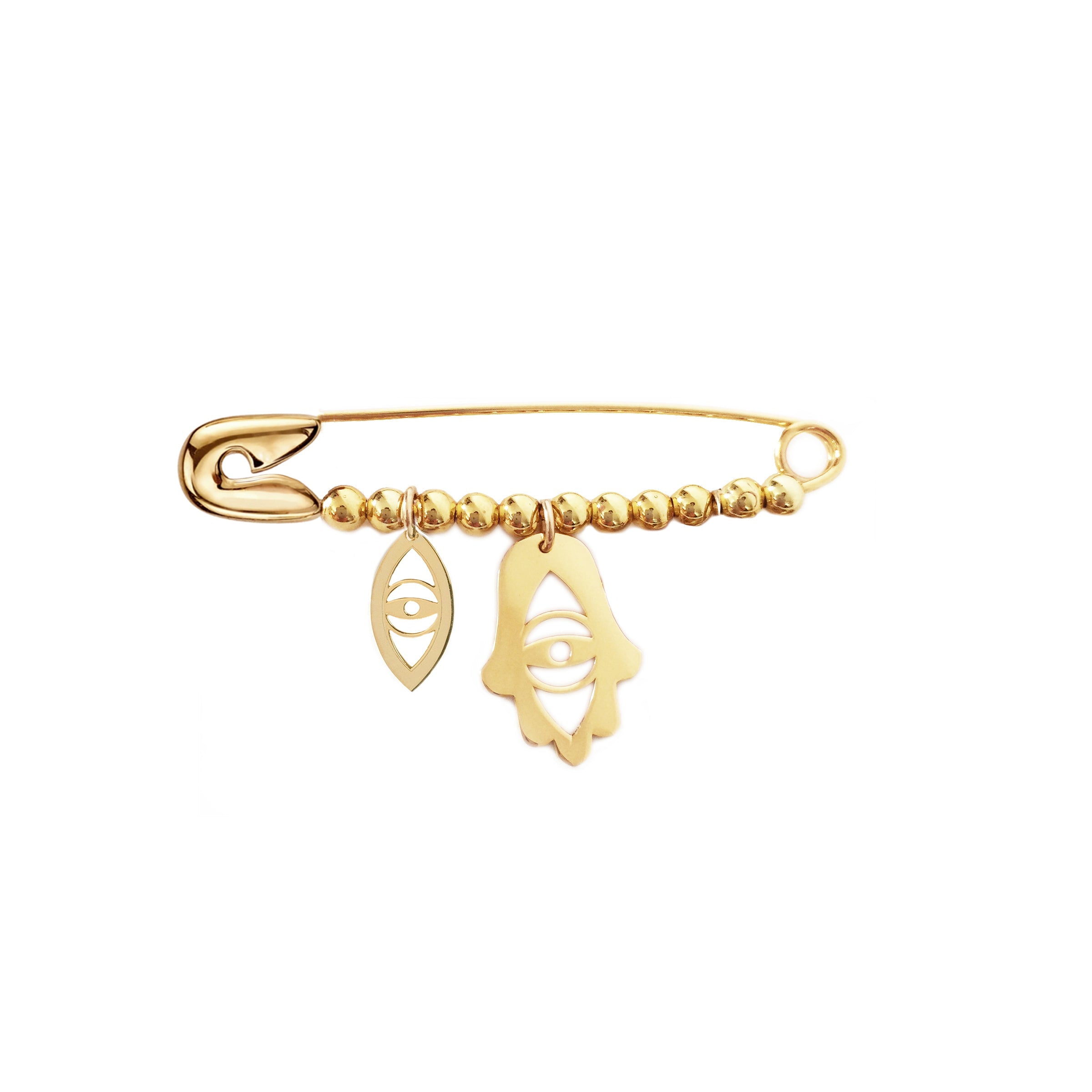 Baby Hamsa and Evil Eye Pin
