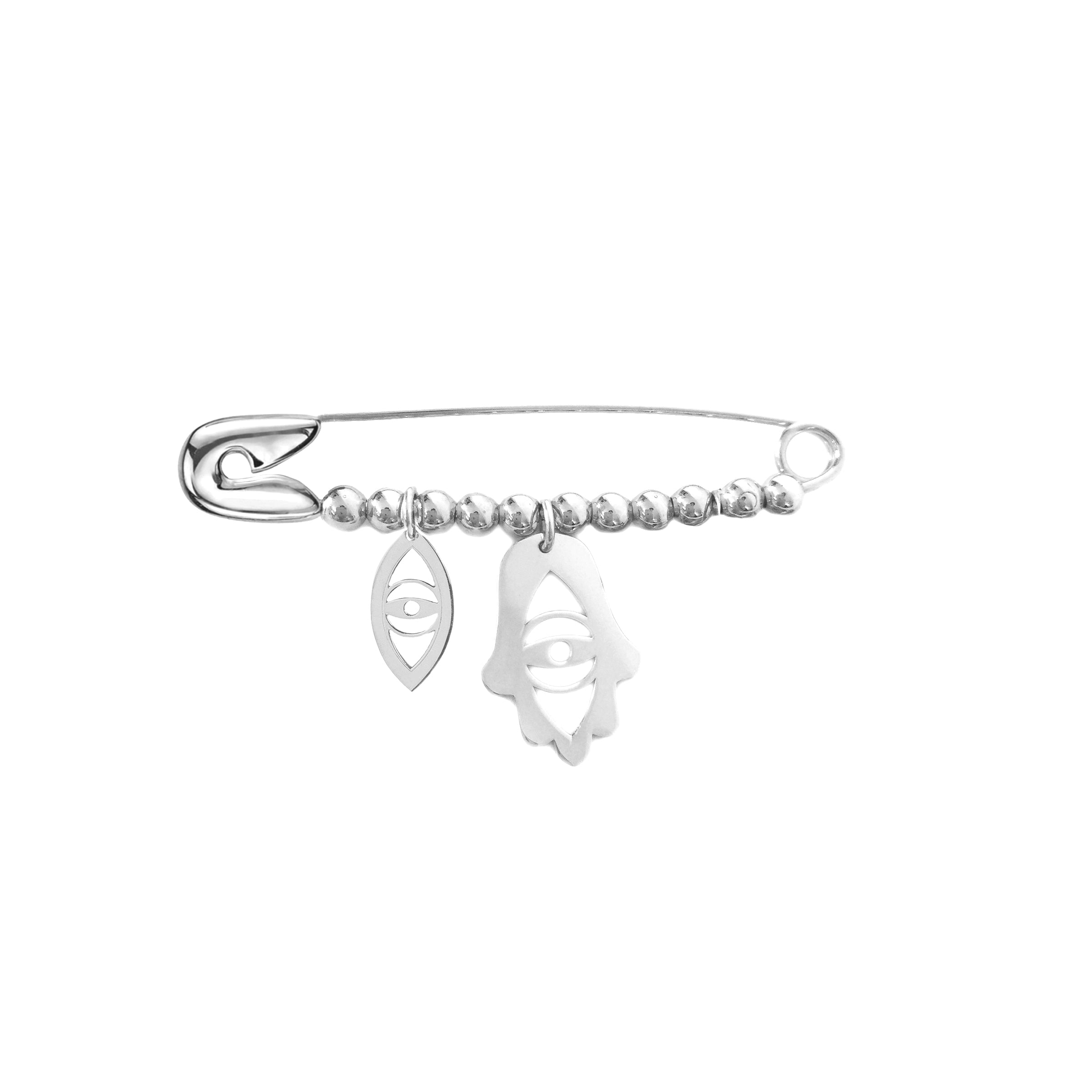 Baby Hamsa and Evil Eye Pin