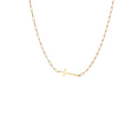 Cross Paperclip Necklace