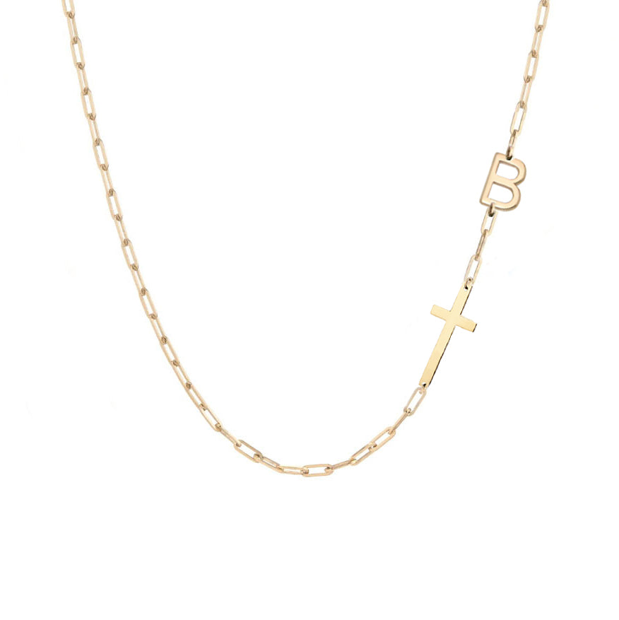 Dani Personalized Cross Necklace
