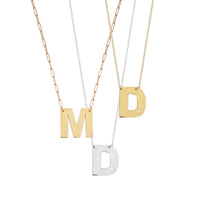 Gal Diamond Initial Necklace