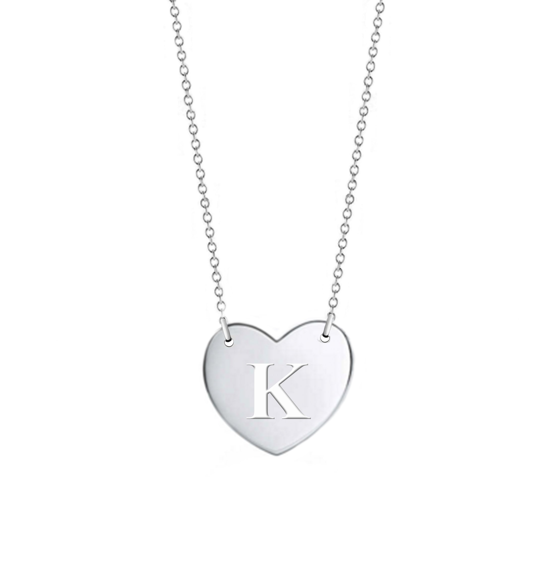 Venus Initial Heart Necklace