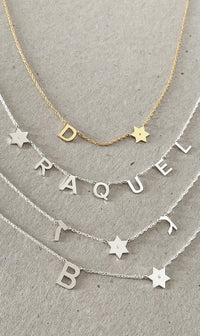 Taly Initials and Symbol Diamond Necklace