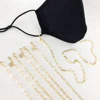 Initial Paperclip Chain Mask and Glasses Holder