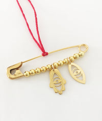 Baby Hamsa and Evil Eye Pin