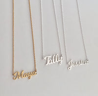 Olivia Nameplate Necklace