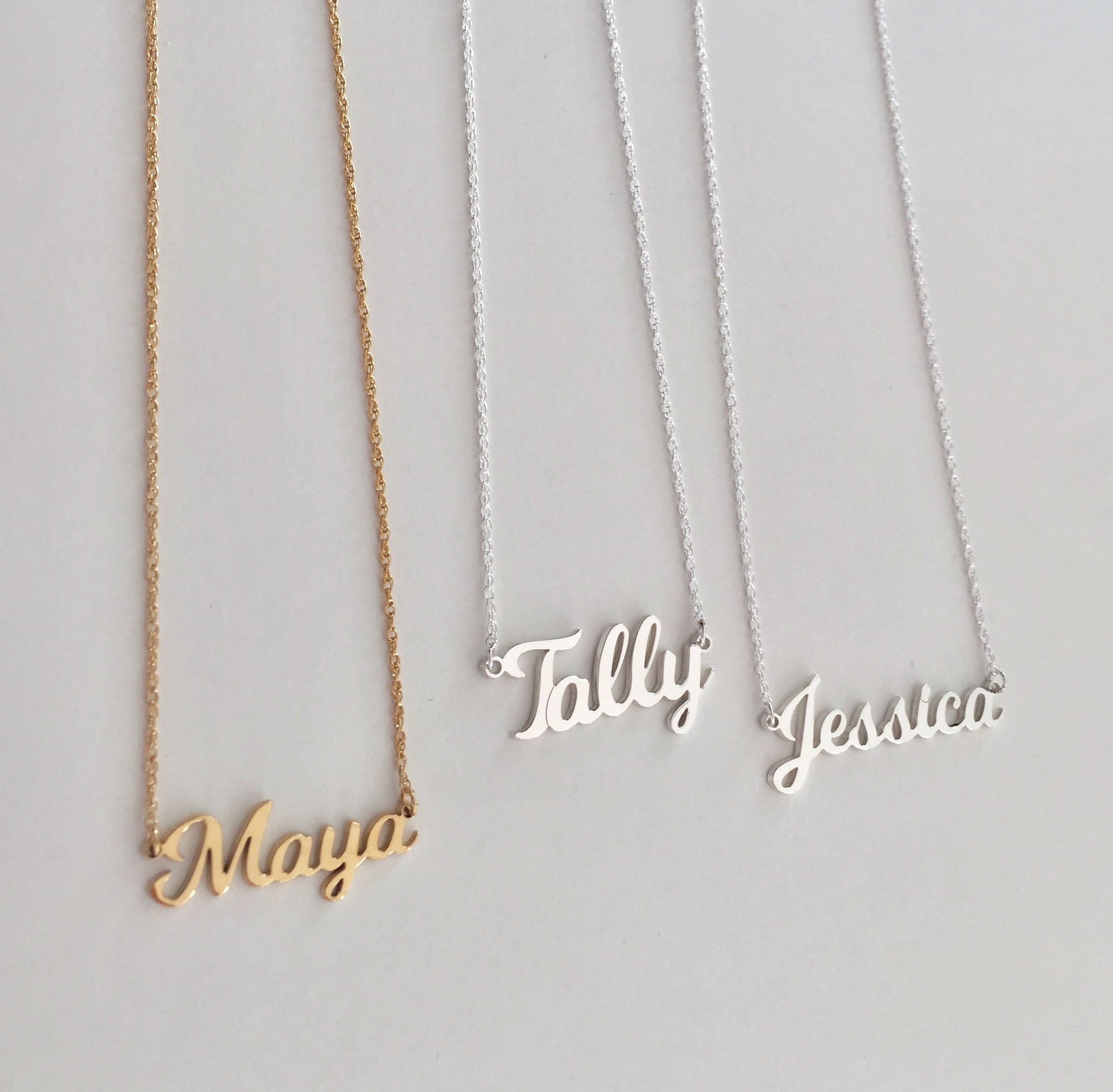 Olivia Nameplate Necklace