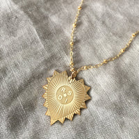 Heart Medallion Initials Necklace
