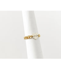 Milena Heart Personalized Cuban Chain Ring