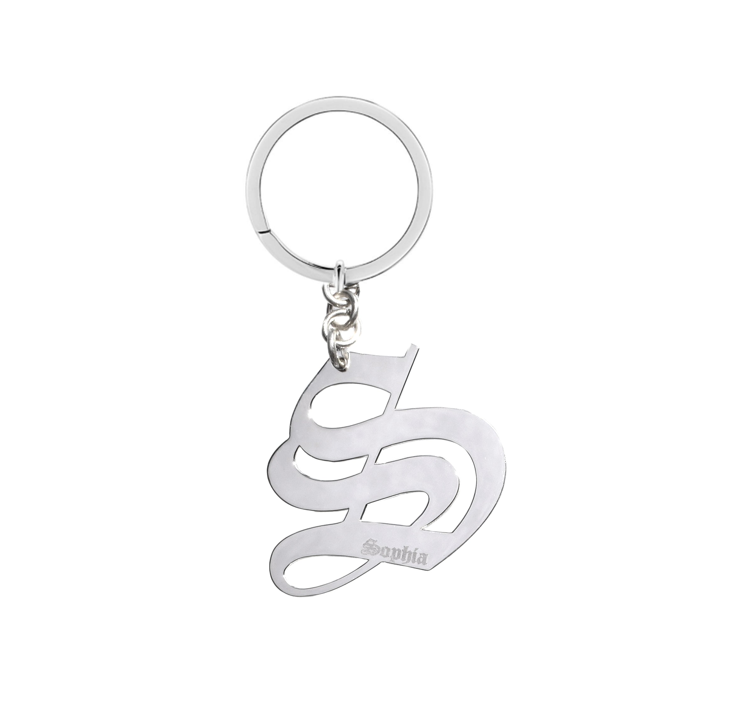 Old London Initial Key Chain