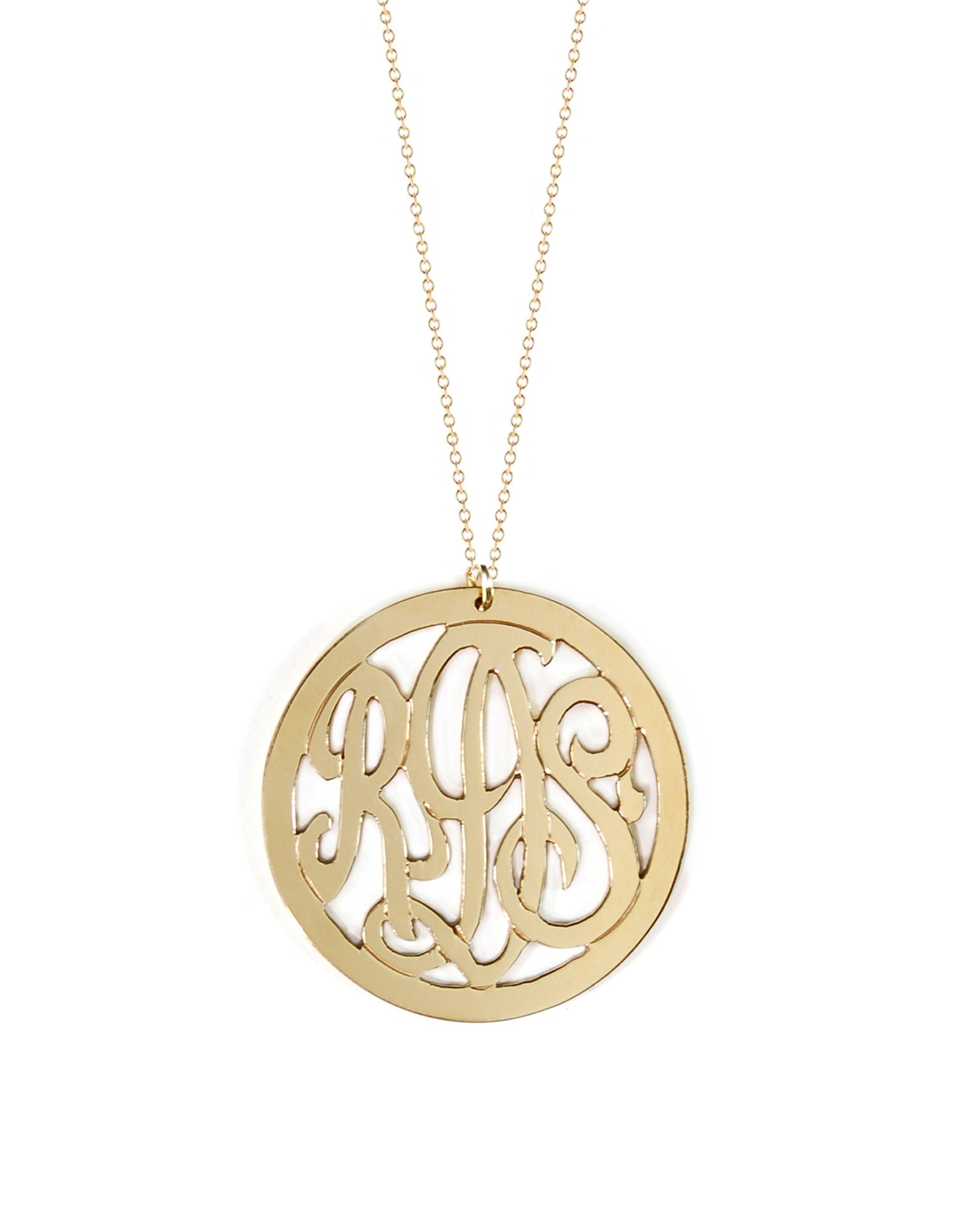 Script Monogram Necklace