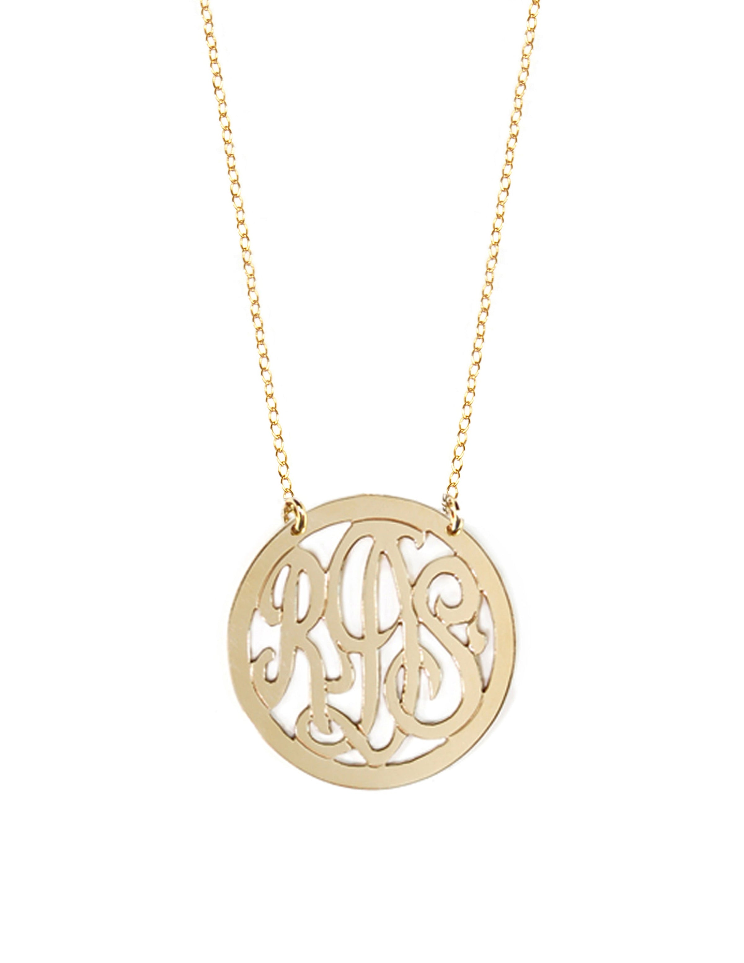 Script Monogram Necklace 2