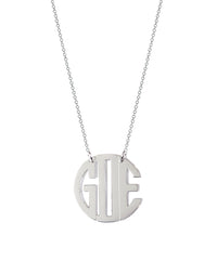 Monogram Block Necklace