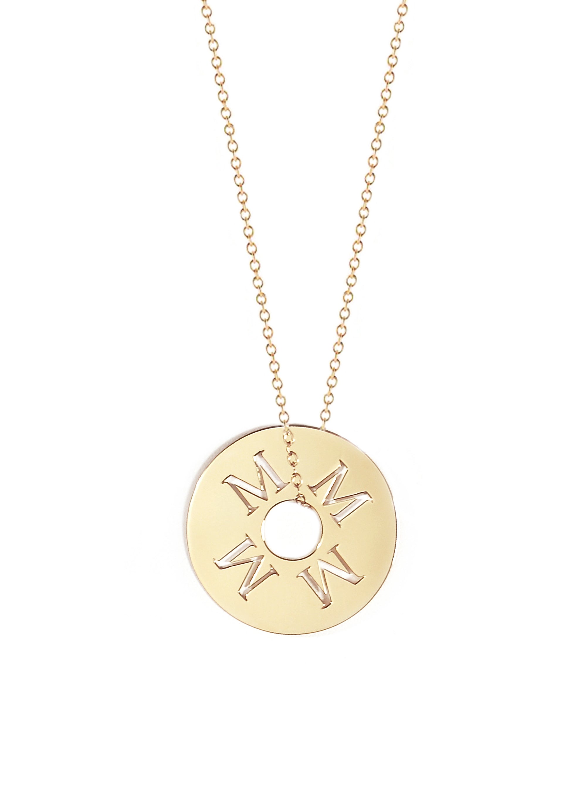 Dannie Initial Token Necklace
