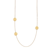 Sandy Personalized Round Disc Necklace