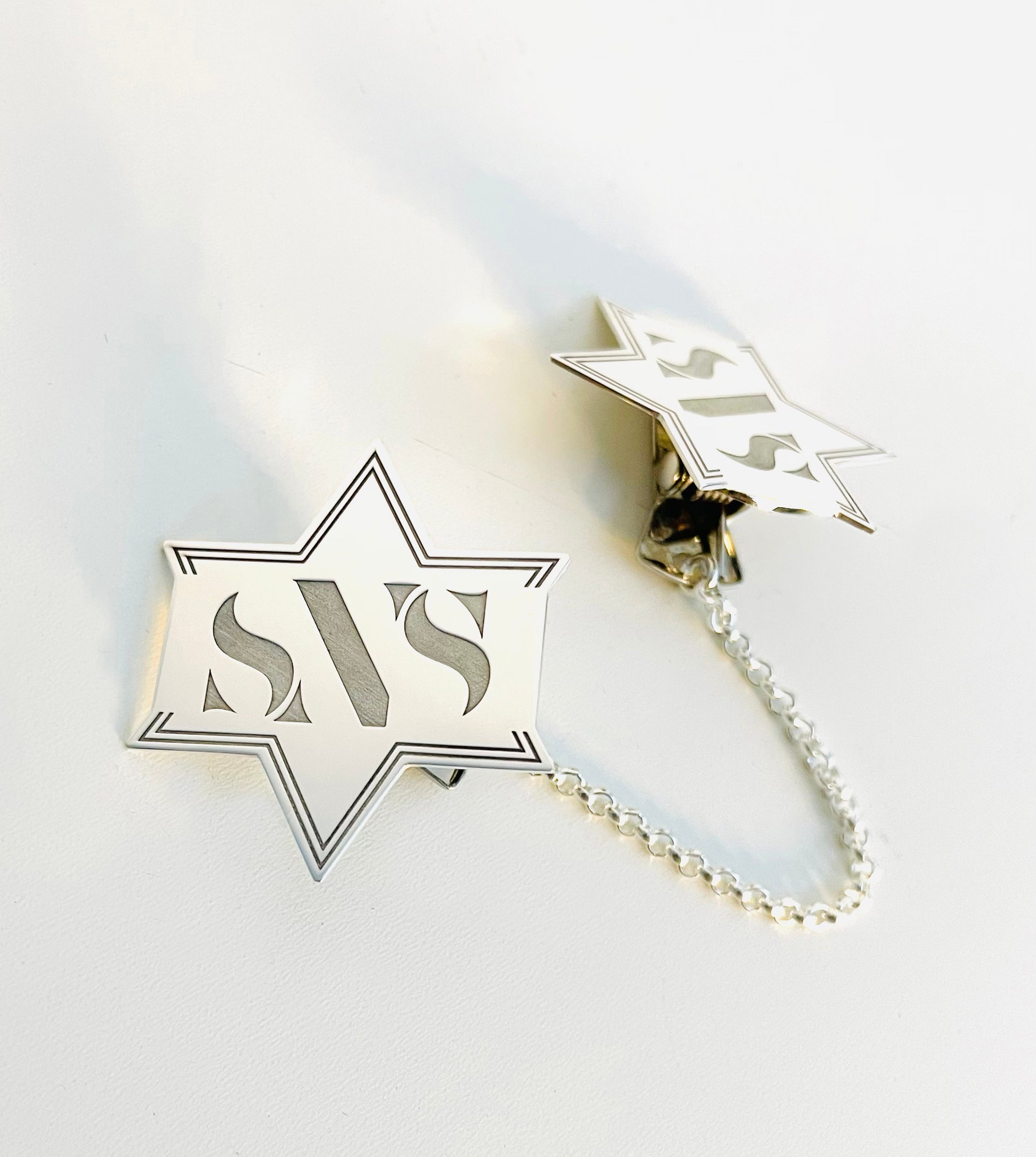 Custom Made Sterling Silver Tallit Clips