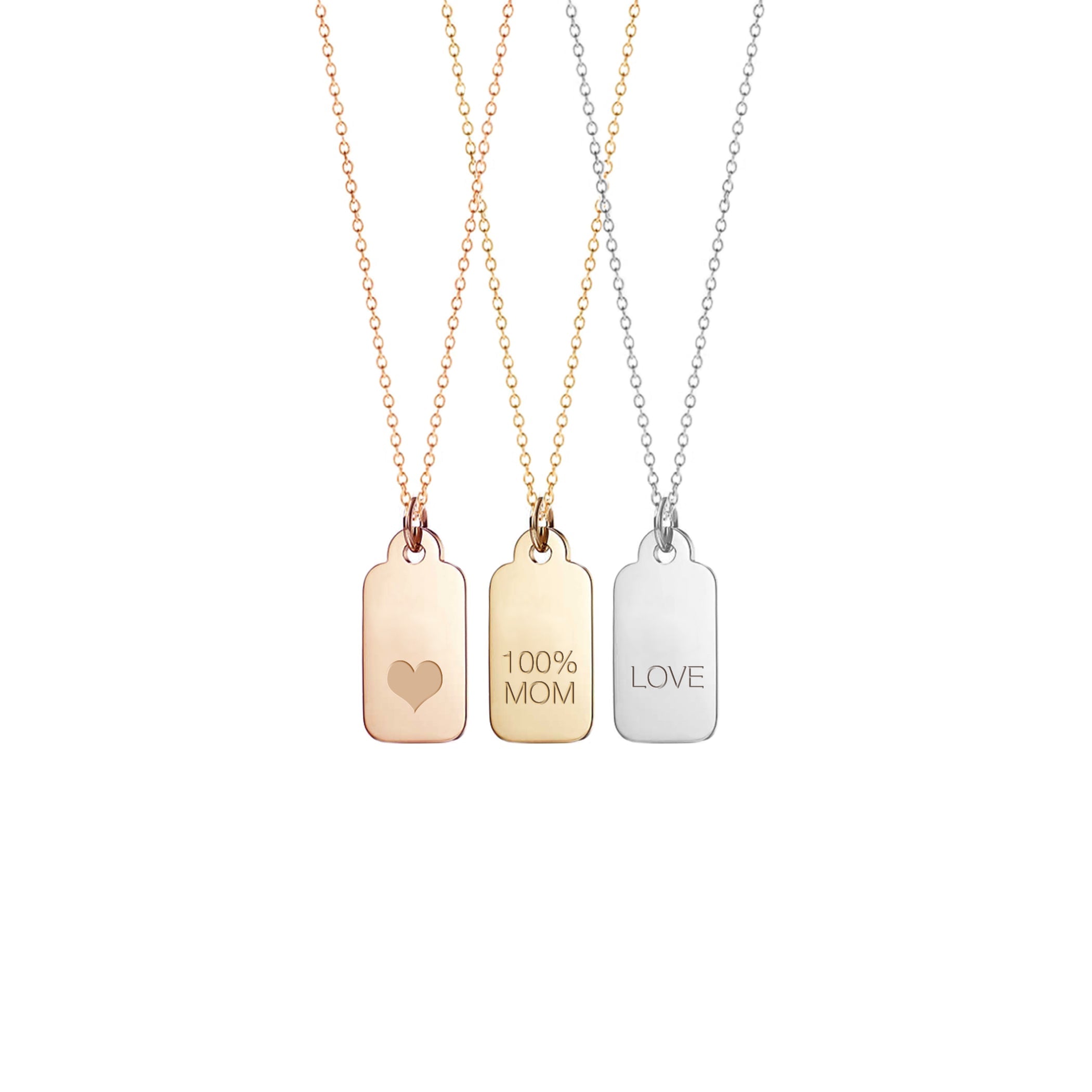 Personalized Tag Charm Necklace #2