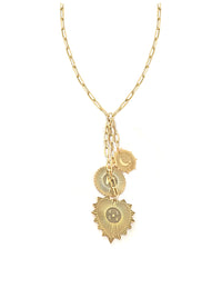 Vesta Three Medallion Lariat