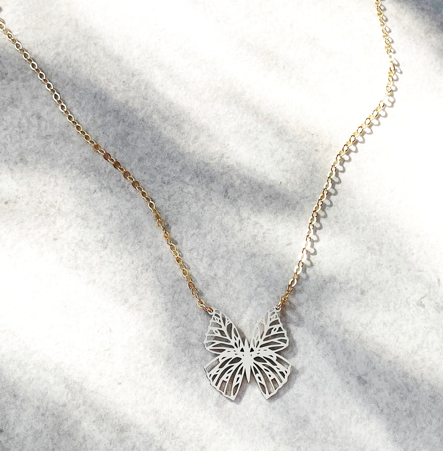 Filigree Butterfly Necklace