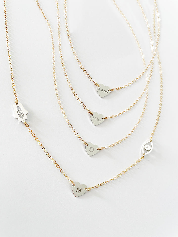 Dana Initial Heart Necklace