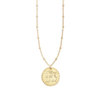 I Love You Medallion Necklace