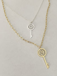 Atlas Initial Key Necklace