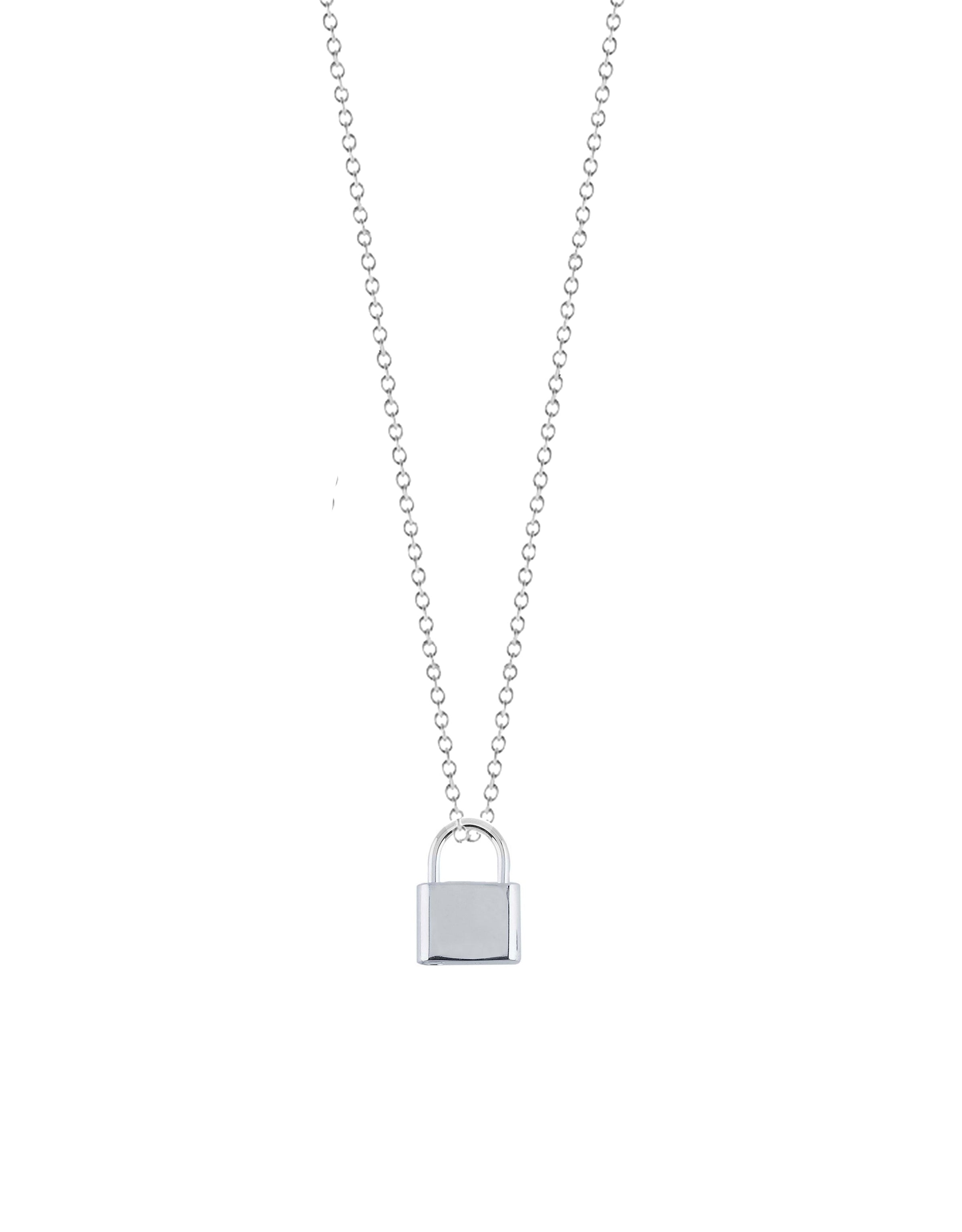 Padlock Charm Necklace
