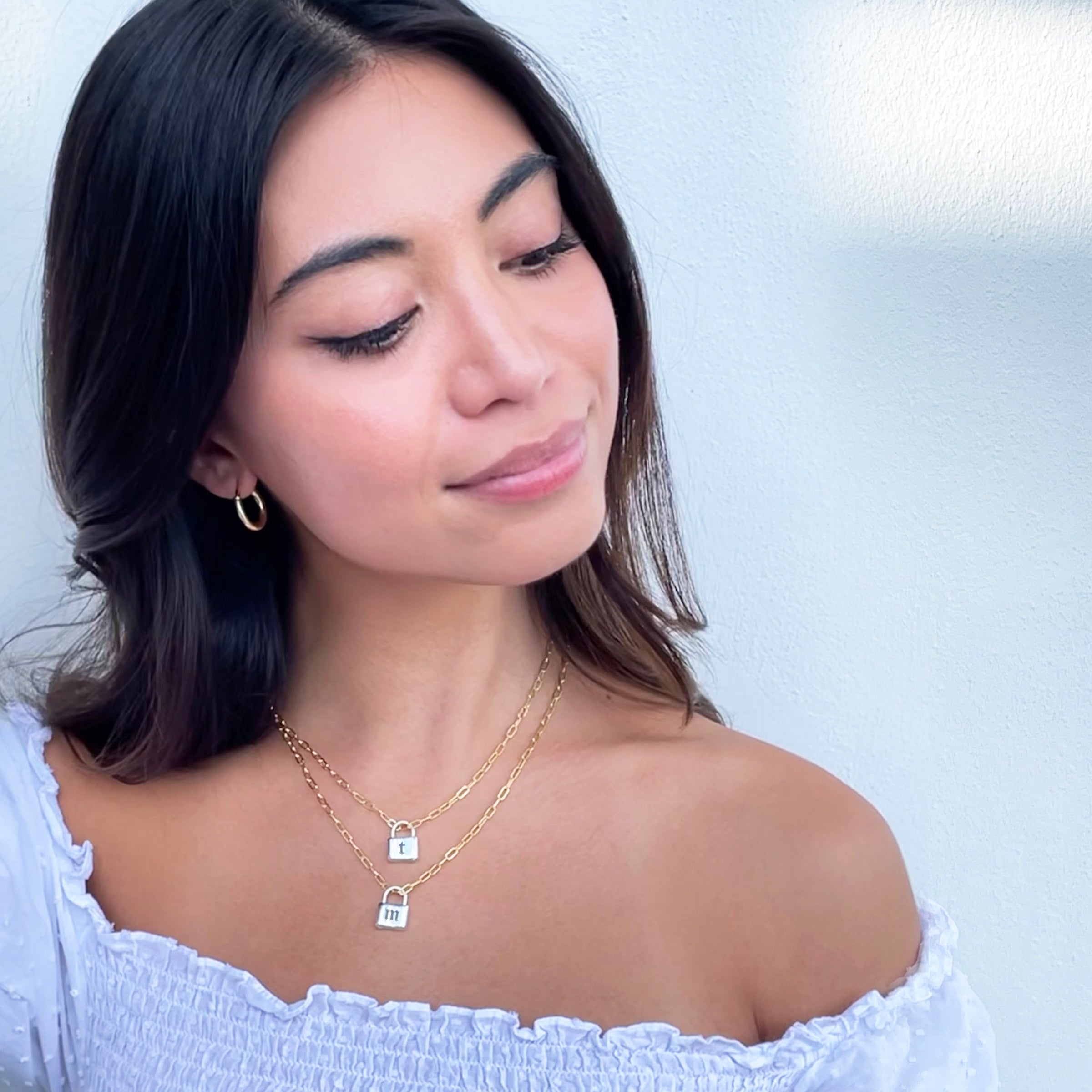 Lock Personalized Paperclip Necklace