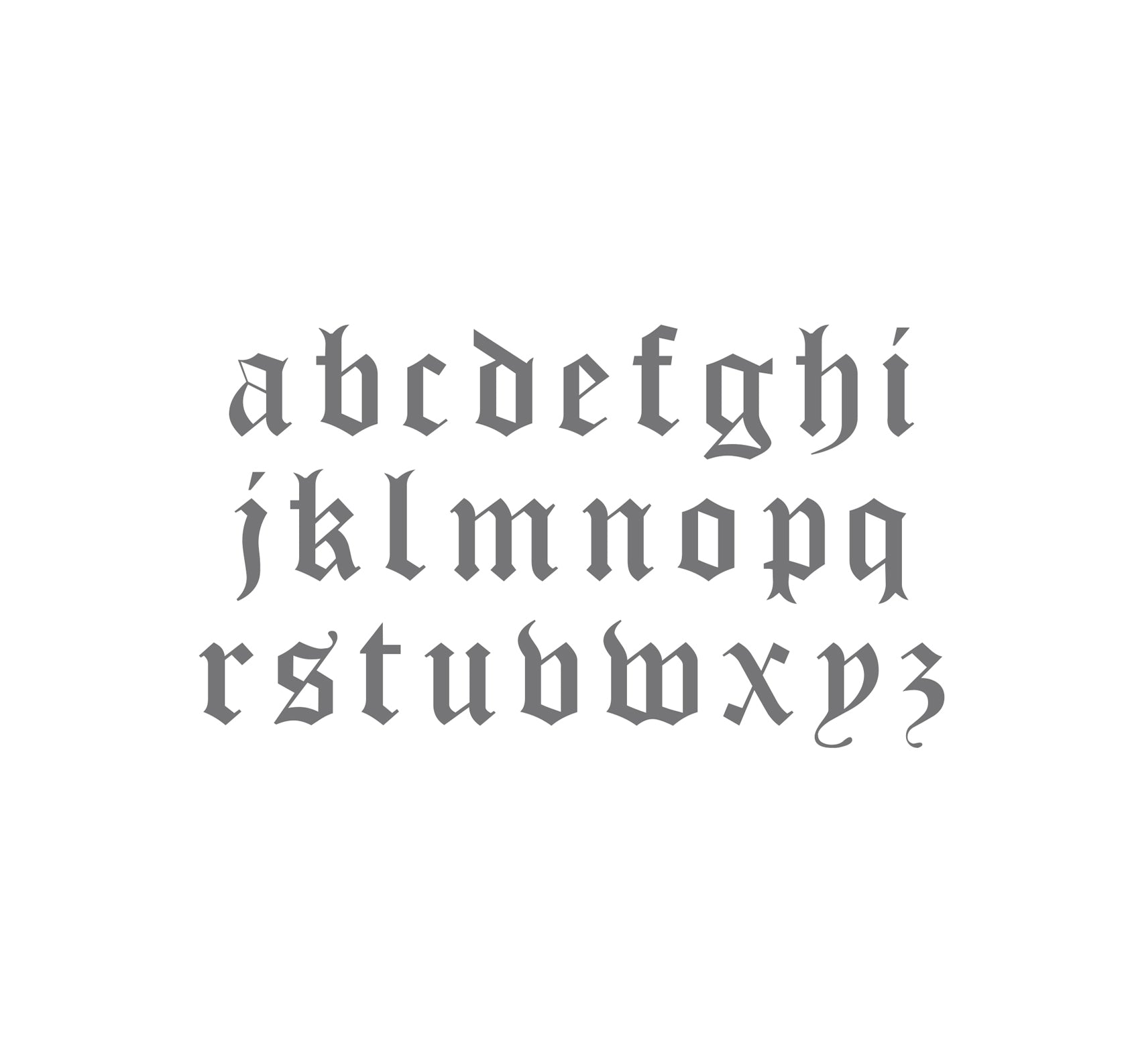 Gothic Initial Charm