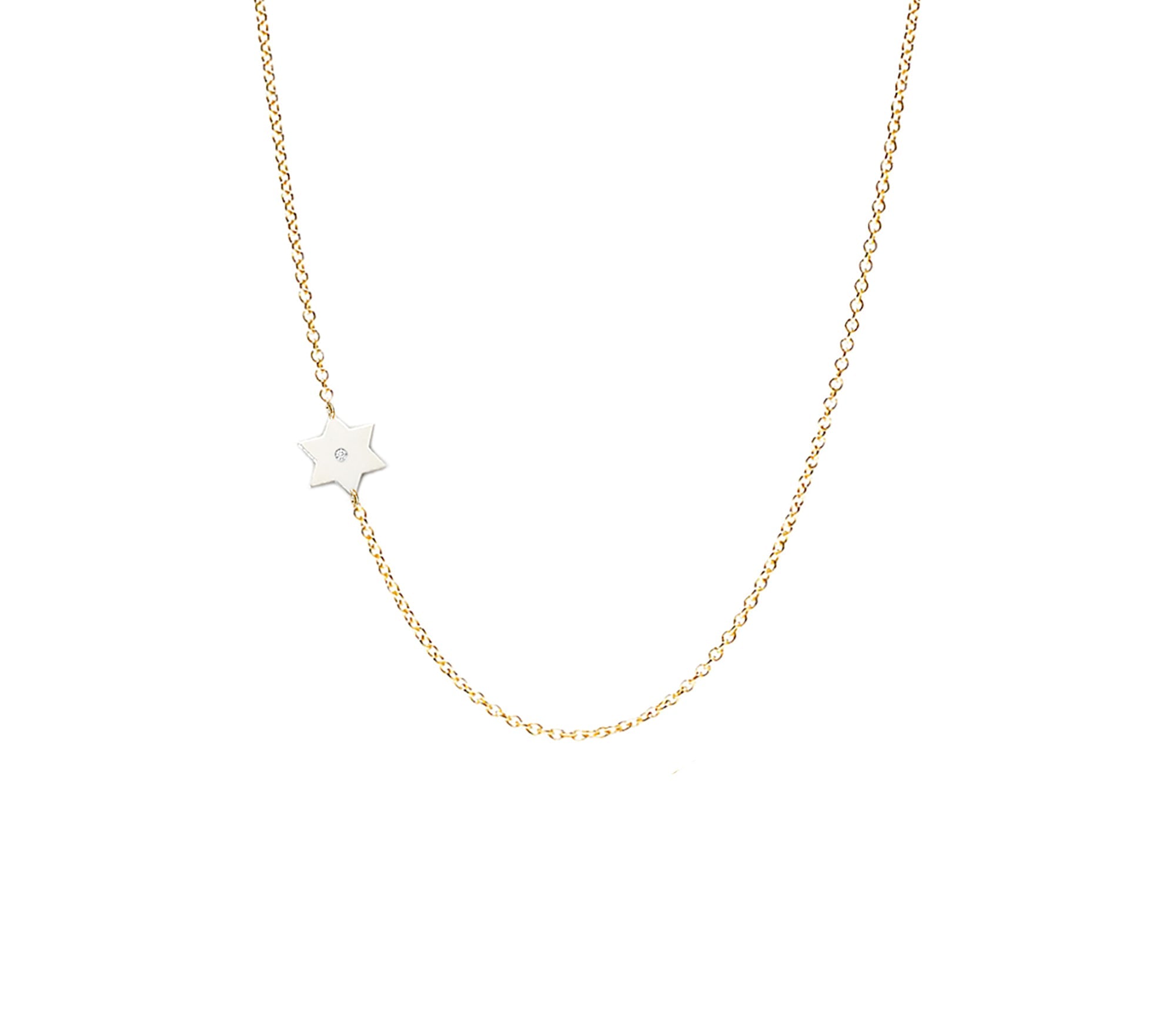 Dani Classic Star of David Diamond Necklace