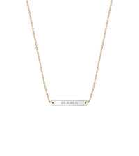 Dina Mini Nameplate | Word Necklace